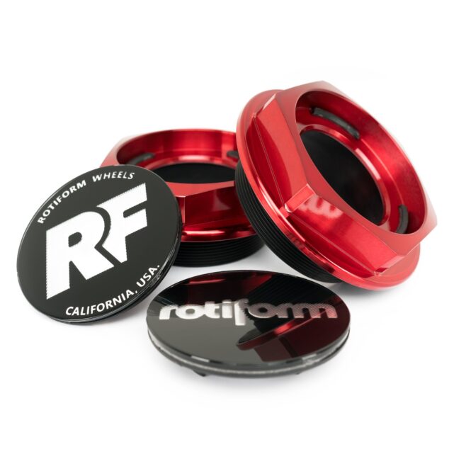 Rotiform Zentralverschluss in Candy Red Optik